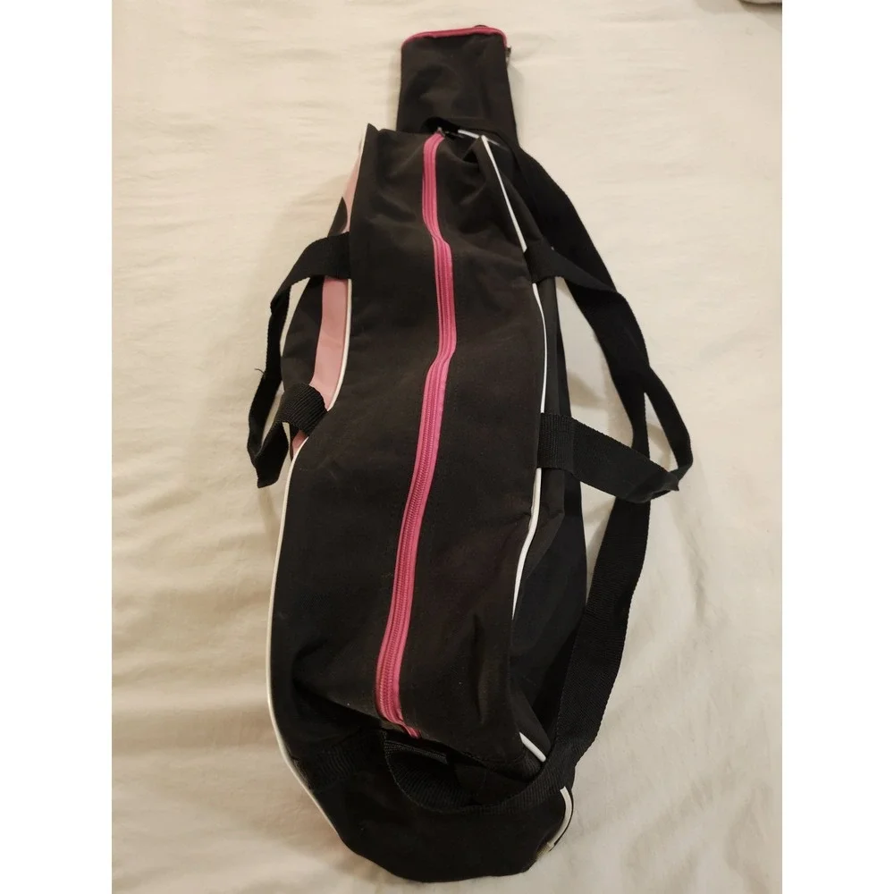 GIRL'S PINK & BLACK EASTON EQUIPMENT BAG FOR SOFTBALL, BASEBALL, TENNIS, ETC